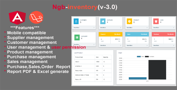 inventory angular 7 + laravel 5.6 - CodeCanyon Item for Sale