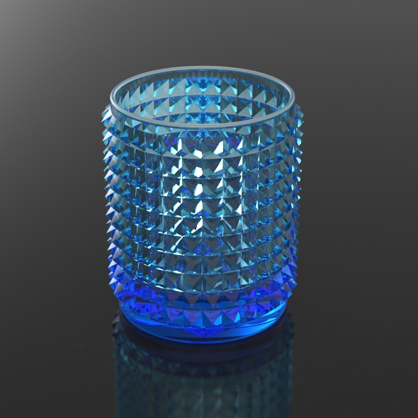 Crystal Cut Cylindrical - 3Docean 22932478