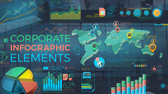 Colorful Corporate Infographic - VideoHive 22933640