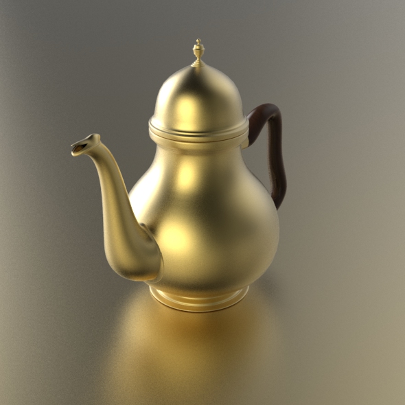 Art Deco Teapot - 3Docean 22934229