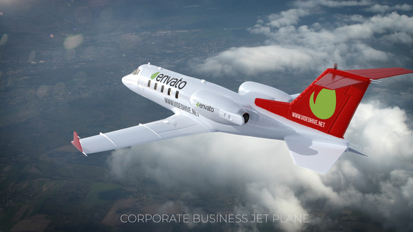 Corporate Business Jet - VideoHive 22936695