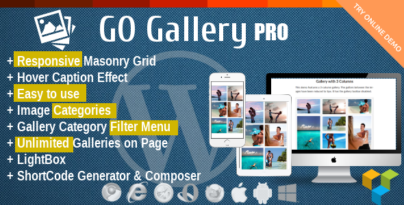 GoGallery - Filterable Responsive Gallery for Visual Composer - CodeCanyon Item for Sale