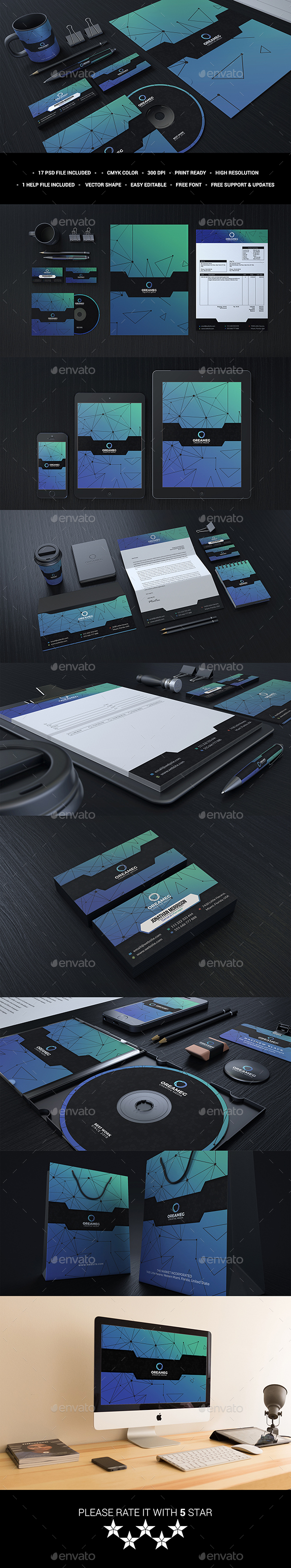Blue Corporate Stationary Identity