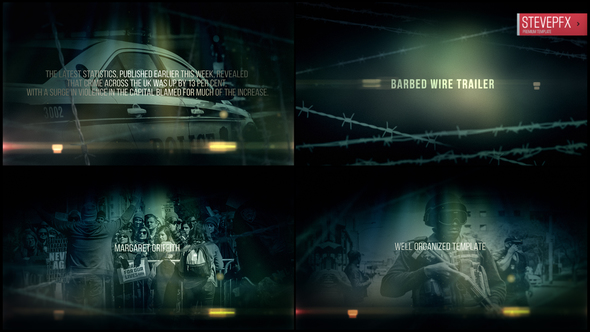 Barbed Wire Trailer - VideoHive 21921993