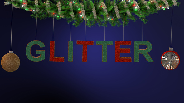 Glitter Ornament Text Typeface