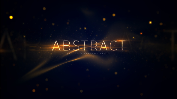 Abstract Elegant Titles - VideoHive 22944935