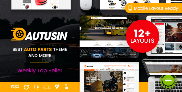 Autusin - Auto Parts & Equipments WooCommerce Theme (Mobile Layout Included)