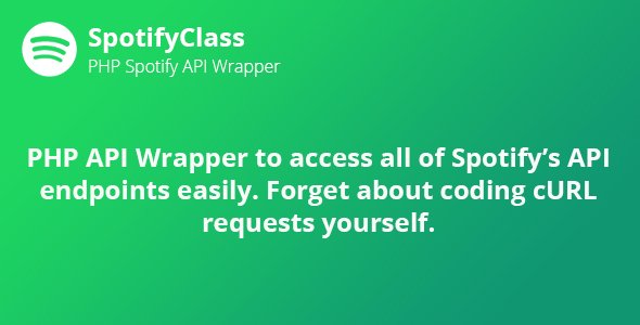 SpotifyClass – PHP Spotify API Wrapper