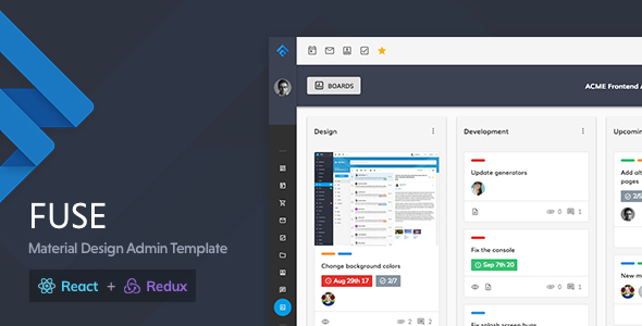 Fuse - React Redux Material Design Admin Template