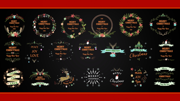 Christmas Element Pack - VideoHive 22948667