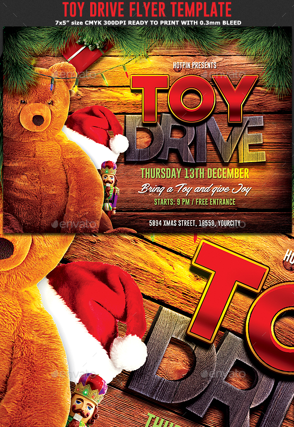 Christmas Toy Drive Flyer