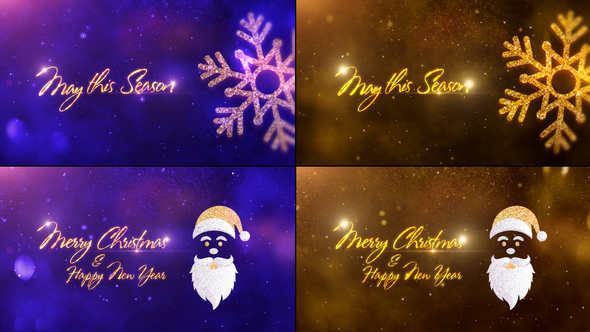 Christmas Greetings Video Displays template preview