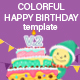 Colorful Happy Birthday Video Template V.2 - VideoHive Item for Sale