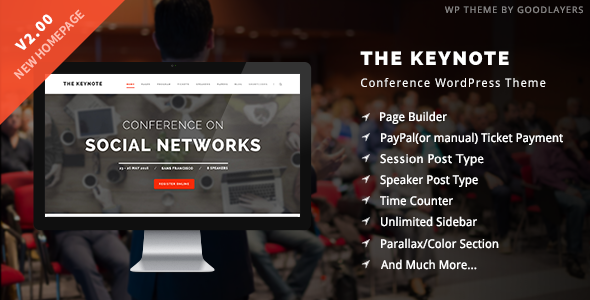 The Keynote – Conference / Event WordPress