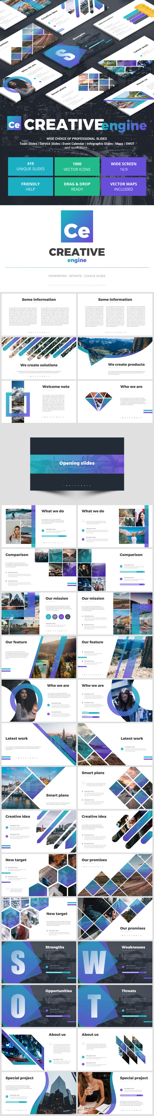 Creative Engine - Google Slides Presentation Templates