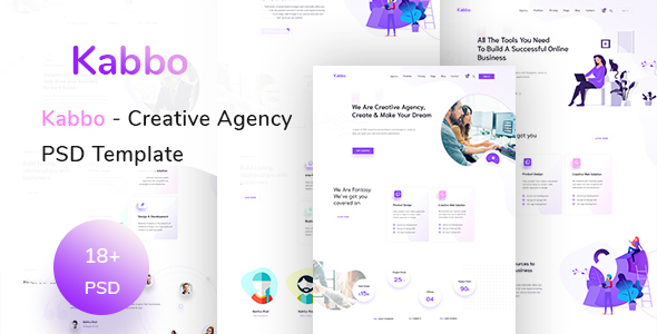 Kabbo - Creative Agency PSD Template - Creative PSD Templates