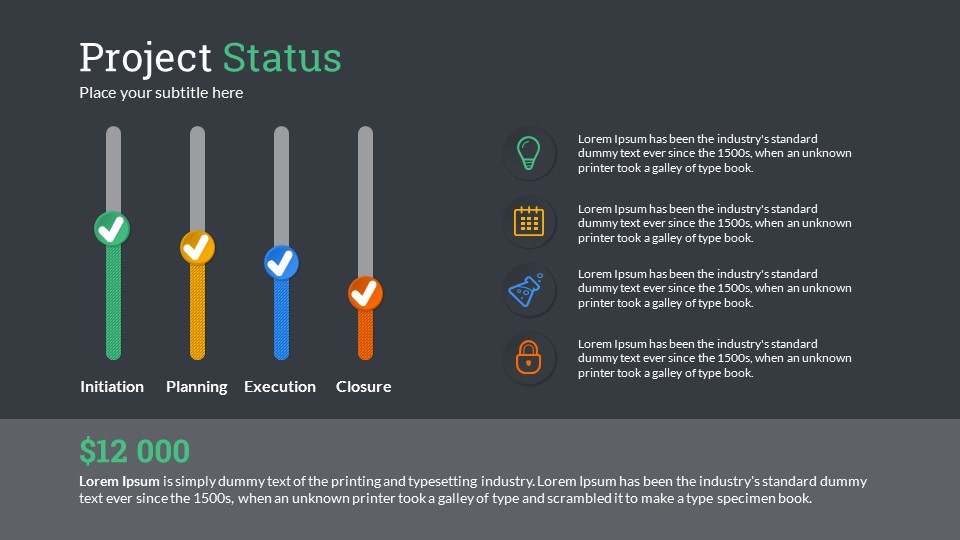 Project Status PowerPoint Presentation Template by SanaNik | GraphicRiver