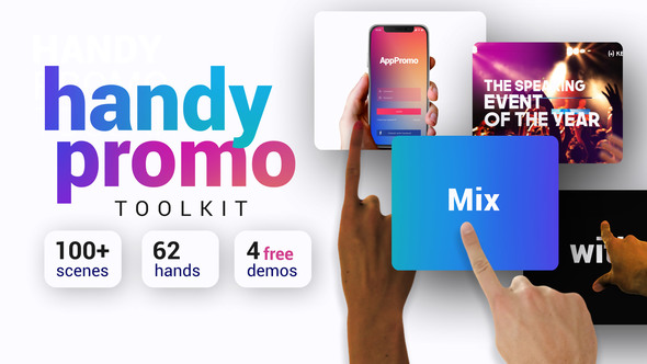 Handy Promo Kit | Touch Stomp Typography & Slideshow Toolkit Openers template preview