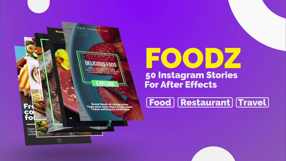 Foodz Instagram Stories - VideoHive 22955557