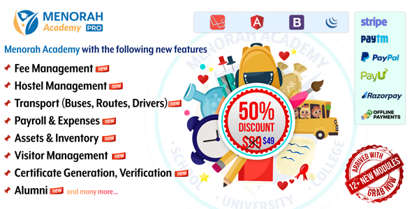 The Next Gen School Management Software - Menorah Academy - CodeCanyon Item for Sale