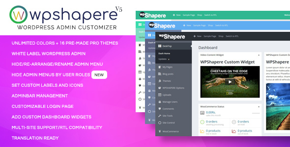 Wordpress Admin Theme - WPShapere - CodeCanyon Item for Sale
