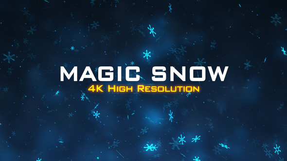 Magic Snow Background 4K alt