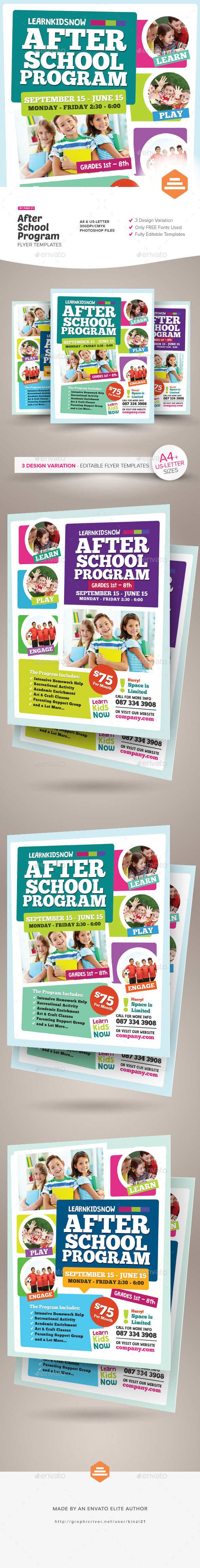 After School Program Flyer Templates - Corporate Flyers