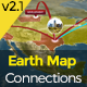 Earth Map Connections