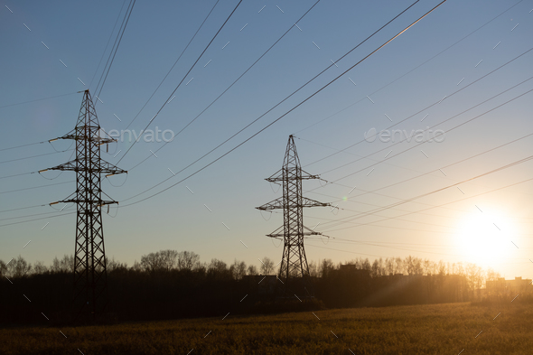 Industrial landscape. Power industrial - Stock Photo - Images