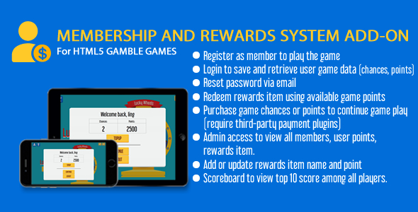 Membership and Rewards System Add-On - CodeCanyon Item for Sale