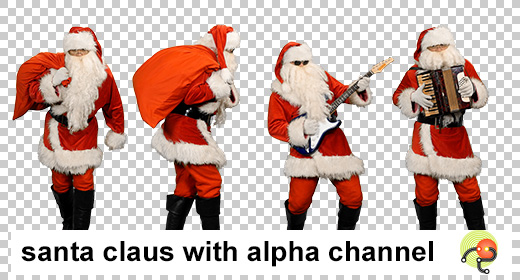 Santa Claus with alpha channel