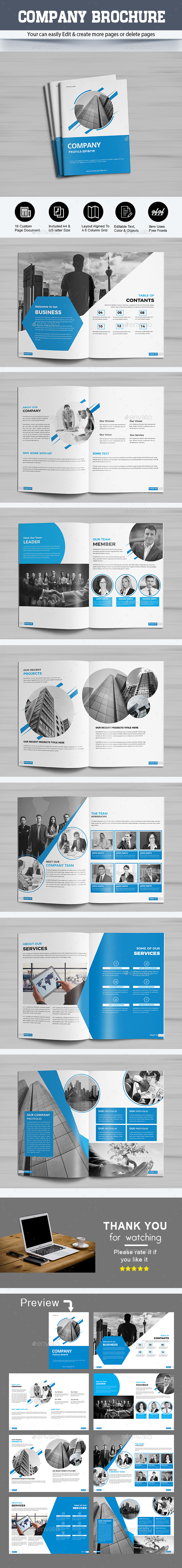 Company Brochure - Brochures Print Templates