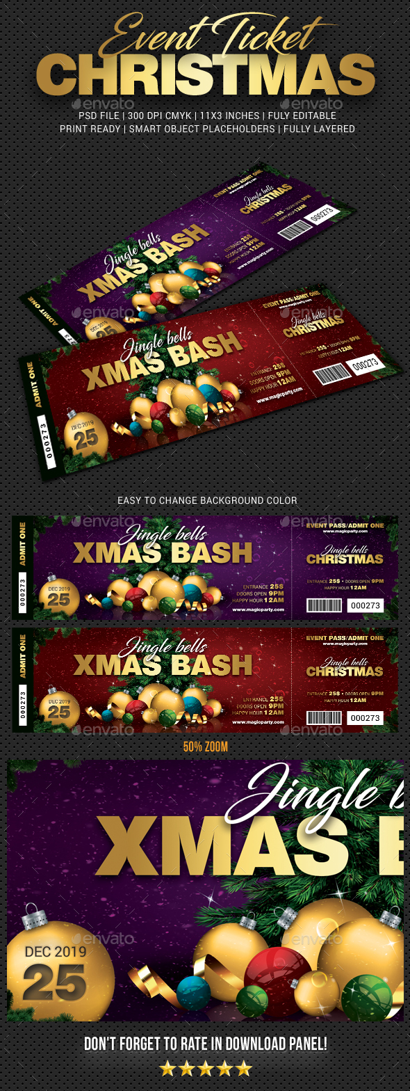 Xmas Bash Party Event Ticket