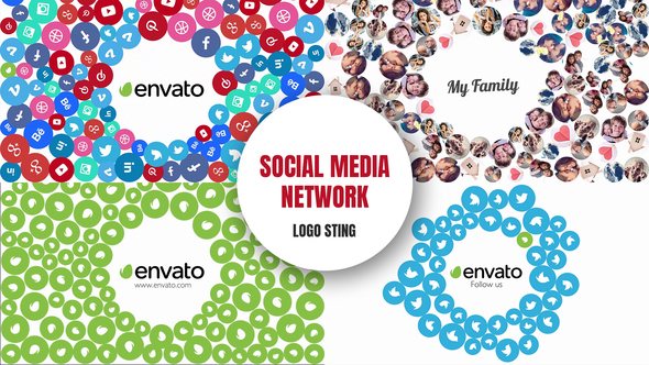 Social Media Network - Logo Sting