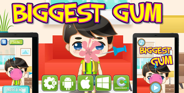 Biggest Gum - Html5 Game (CAPX) - CodeCanyon Item for Sale