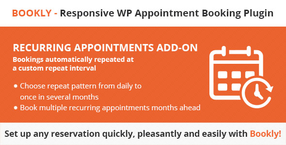 Bookly Recurring Appointments - CodeCanyon 19497634