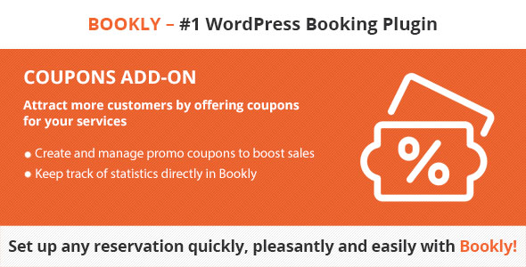 Bookly Coupons (Add-on) - CodeCanyon 21113860