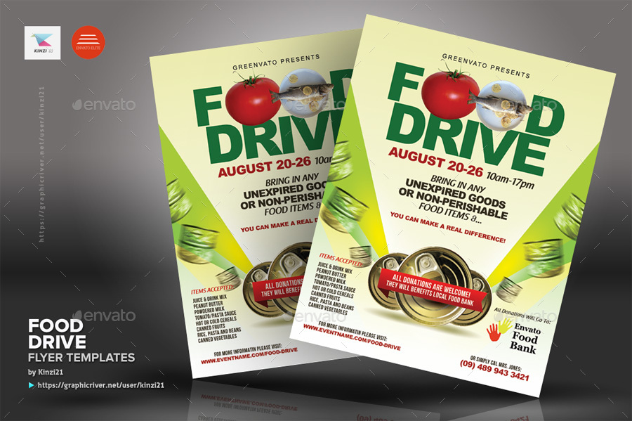 food drive flyer templates