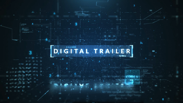Digital Trailer Titles template preview
