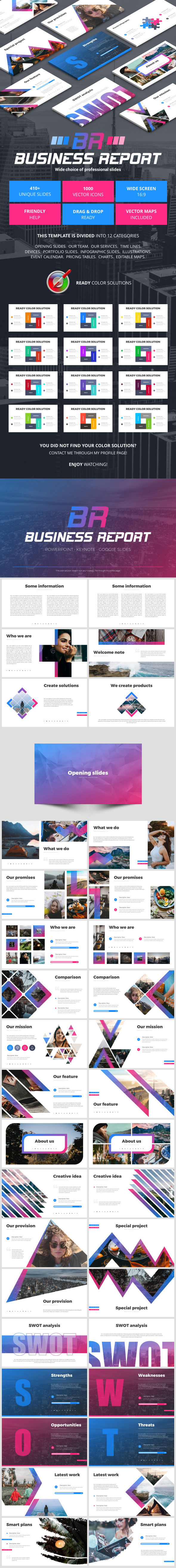 Business Report - Business PowerPoint Templates