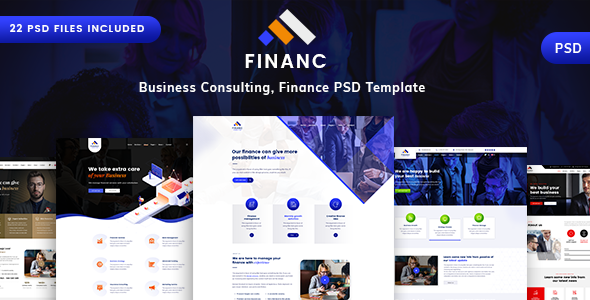 Finano - Business & Consulting PSD Template by themexriver | ThemeForest