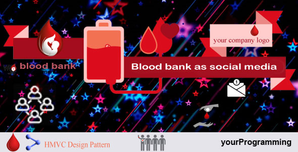 Blood bank management as social media