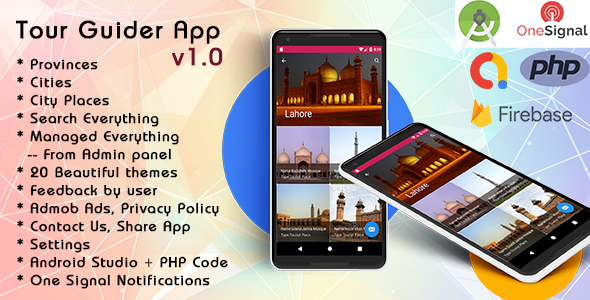 Tour Guider App with Material Design v1.0
