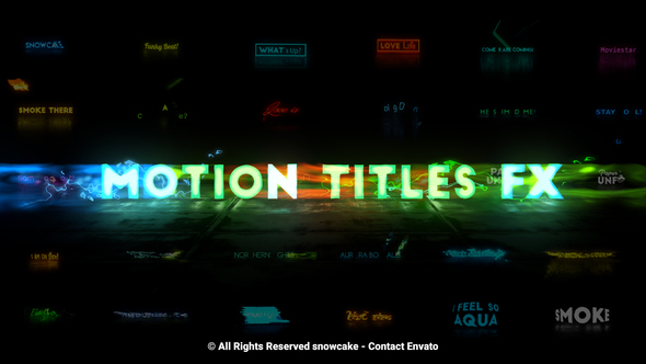 Motion Titles FX - VideoHive 22549236