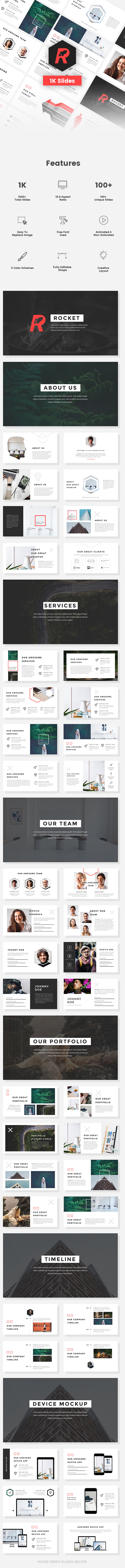 Rocket - StartUp Pitch Deck Keynote Template - Keynote Templates Presentation Templates