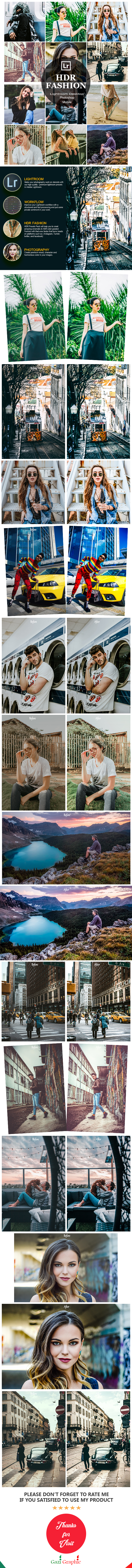 10 HDR Fashion Lightroom Desktop and Mobile Presets