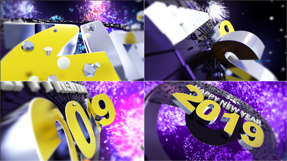 New Year 2019 Full HD After Effects Video Template