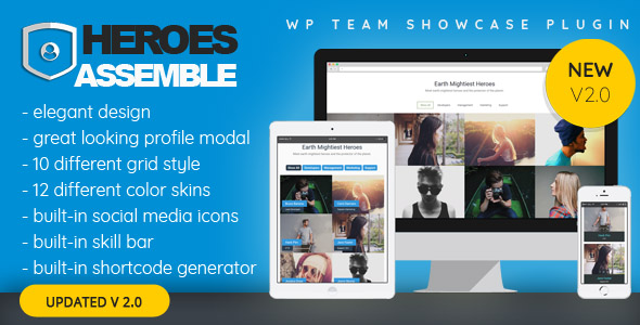 Heroes Assemble - Team Showcase WordPress Plugin - CodeCanyon Item for Sale