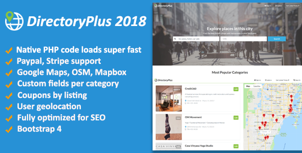 DirectoryPlus - Business Directory Script - CodeCanyon Item for Sale