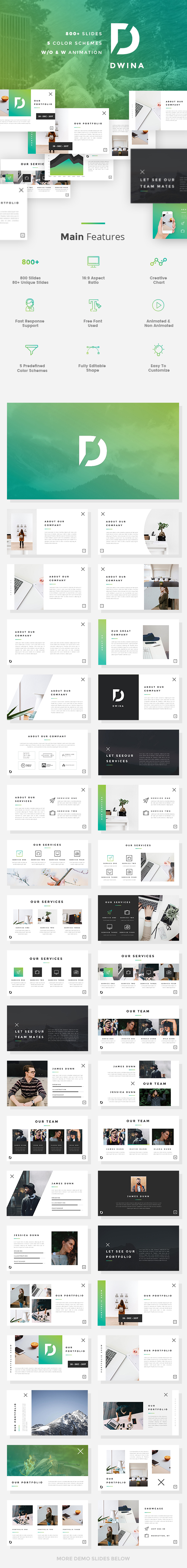 Dwina - Pitch Deck PowerPoint Template - Pitch Deck PowerPoint Templates